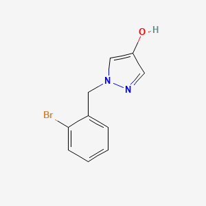 molecular formula C10H9BrN2O B1408937 1-(2-Bromo-benzyl)-1H-pyrazol-4-ol CAS No. 1600818-35-6