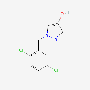 molecular formula C10H8Cl2N2O B1408940 1-(2,5-Dichlorobenzyl)-1H-pyrazol-4-ol CAS No. 1603010-00-9