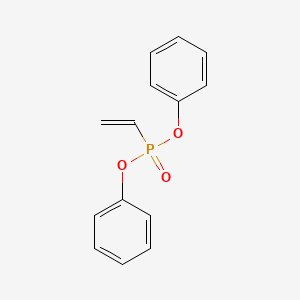 molecular formula C14H13O3P B14089451 Phosphonic acid, ethenyl-, diphenyl ester CAS No. 727-16-2