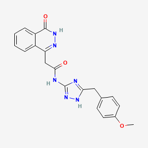 2-(4-hydroxyphthalazin-1-yl)-N-[3-(4-methoxybenzyl)-1H-1,2,4-triazol-5-yl]acetamide