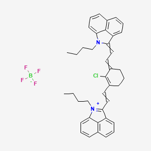 1-Butyl-2-[2-[3-[2-(1-butylbenzo[cd]indol-1-ium-2-yl)ethenyl]-2-chlorocyclohex-2-en-1-ylidene]ethylidene]benzo[cd]indole;tetrafluoroborate