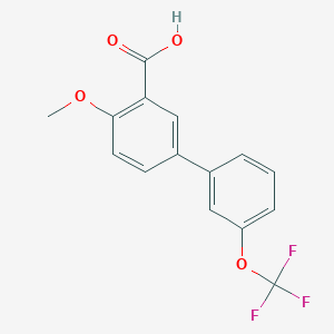 4-Methoxy-3'-(trifluoromethoxy)-[1,1'-biphenyl]-3-carboxylic acid