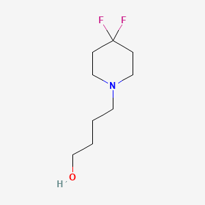 molecular formula C9H17F2NO B1408948 4-(4,4-Difluoropiperidin-1-yl)-butan-1-ol CAS No. 1863332-29-9