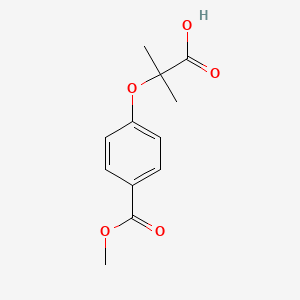 molecular formula C12H14O5 B1408950 4-(1-羧基-1-甲基乙氧基)-苯甲酸甲酯 CAS No. 1890805-01-2