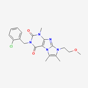 3-(2-chlorobenzyl)-8-(2-methoxyethyl)-1,6,7-trimethyl-1H-imidazo[2,1-f]purine-2,4(3H,8H)-dione