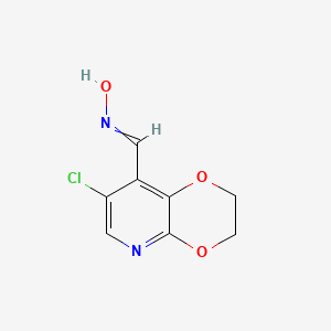 N-({7-chloro-2H,3H-[1,4]dioxino[2,3-b]pyridin-8-yl}methylidene)hydroxylamine