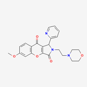 6-Methoxy-2-[2-(morpholin-4-yl)ethyl]-1-(pyridin-2-yl)-1,2-dihydrochromeno[2,3-c]pyrrole-3,9-dione