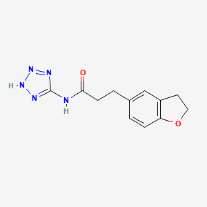 3-(2,3-dihydro-1-benzofuran-5-yl)-N-(1H-tetrazol-5-yl)propanamide