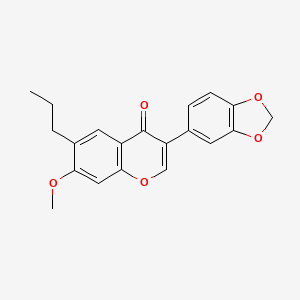 3-(1,3-benzodioxol-5-yl)-7-methoxy-6-propyl-4H-chromen-4-one