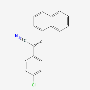 (2E)-2-(4-Chlorophenyl)-3-(naphthalen-1-YL)prop-2-enenitrile