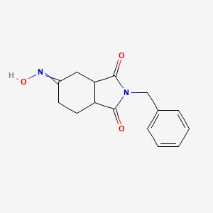 (3As,7ar)-2-benzyl-5-(hydroxyimino)hexahydro-1h-isoindole-1,3(2h)-dione