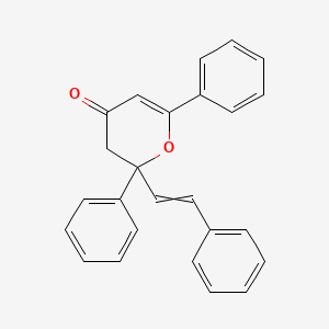 (E)-2,6-diphenyl-2-styryl-2,3-dihydro-4H-pyran-4-one