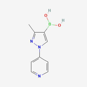 (3-Methyl-1-(pyridin-4-yl)-1H-pyrazol-4-yl)boronic acid