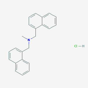 molecular formula C23H22ClN B14089611 N-Methyl-1-(naphthalen-1-yl)-N-(naphthalen-1-ylmethyl)methanamine hydrochloride 