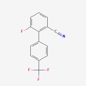 6-Fluoro-4'-(trifluoromethyl)-[1,1'-biphenyl]-2-carbonitrile