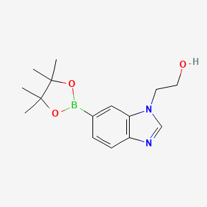 2-(6-(4,4,5,5-Tetramethyl-1,3,2-dioxaborolan-2-yl)-1H-benzo[d]imidazol-1-yl)ethan-1-ol