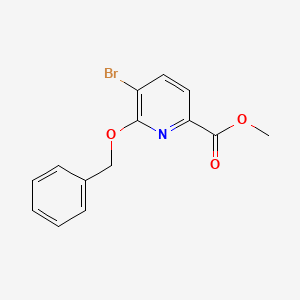 molecular formula C14H12BrNO3 B1408966 Methyl 6-(benzyloxy)-5-bromopicolinate CAS No. 1493800-02-4