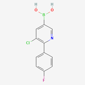 (5-Chloro-6-(4-fluorophenyl)pyridin-3-yl)boronic acid