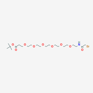 molecular formula C21H40BrNO9 B14089689 BrCH2CONH-PEG6-COOtBu 