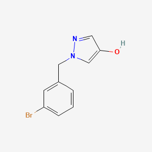molecular formula C10H9BrN2O B1408969 1-(3-溴苄基)-1H-吡唑-4-醇 CAS No. 1602366-61-9
