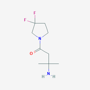molecular formula C9H16F2N2O B1408971 3-Amino-1-(3,3-difluoropyrrolidin-1-yl)-3-methylbutan-1-one CAS No. 1890516-36-5
