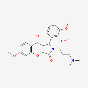 1-(2,3-Dimethoxyphenyl)-2-[3-(dimethylamino)propyl]-6-methoxy-1,2-dihydrochromeno[2,3-c]pyrrole-3,9-dione