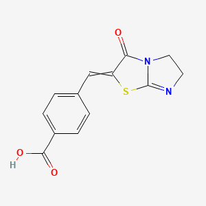 4-((3-Oxo-5,6-dihydroimidazo[2,1-b]thiazol-2(3h)-ylidene)methyl)benzoic acid