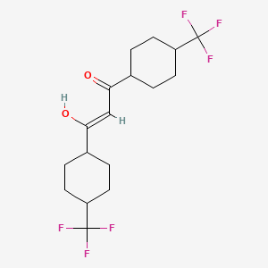 2-Propen-1-one, 3-hydroxy-1,3-bis[4-(trifluoromethyl)cyclohexyl]-