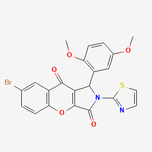 7-Bromo-1-(2,5-dimethoxyphenyl)-2-(1,3-thiazol-2-yl)-1,2-dihydrochromeno[2,3-c]pyrrole-3,9-dione