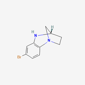 molecular formula C10H11BrN2 B1408980 (4S)-7-Bromo-2,3,4,5-tetrahydro-1,4-methanobenzo[b][1,4]diazepine CAS No. 1638604-47-3