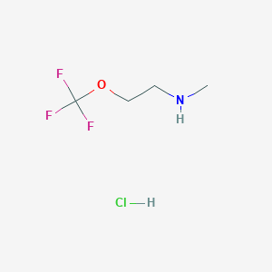 molecular formula C4H9ClF3NO B1408984 N-Methyl-[2-(trifluoromethoxy)ethyl]amine hydrochloride CAS No. 1286743-83-6