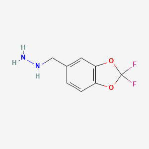 [(2,2-Difluoro-2H-1,3-benzodioxol-5-yl)methyl]hydrazine