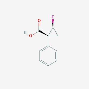 Cis-2-fluoro-1-phenylcyclopropanecarboxylic acid