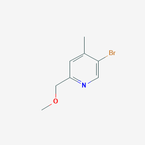 molecular formula C8H10BrNO B1408995 5-Bromo-2-(methoxymethyl)-4-methylpyridine CAS No. 1798295-16-5