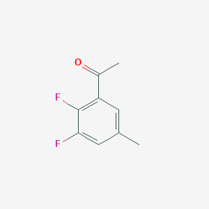 molecular formula C9H8F2O B1409001 2',3'-Difluoro-5'-methylacetophenone CAS No. 1806306-82-0