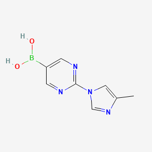 (2-(4-Methyl-1H-imidazol-1-yl)pyrimidin-5-yl)boronic acid