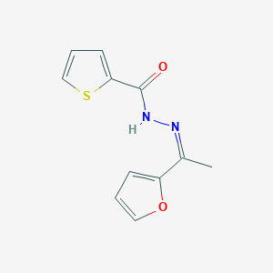 molecular formula C11H10N2O2S B14090037 1-(2-Furyl)ethanone 2-thenoylhydrazone 