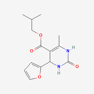 2-methylpropyl 4-(furan-2-yl)-6-methyl-2-oxo-3,4-dihydro-1H-pyrimidine-5-carboxylate