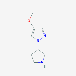 4-Methoxy-1-(pyrrolidin-3-yl)-1H-pyrazole