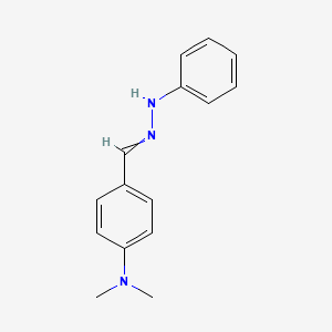 N,N-Dimethyl-4-[(2-phenylhydrazinylidene)methyl]aniline