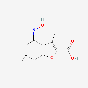 4-(Hydroxyimino)-3,6,6-trimethyl-5,6,7-trihydrobenzo[1,2-b]furan-2-carboxylic acid