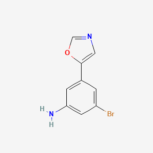 3-Bromo-5-(oxazol-5-yl)aniline