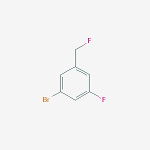 molecular formula C7H5BrF2 B1409015 1-Bromo-3-fluoro-5-(fluoromethyl)benzene CAS No. 1715032-20-4