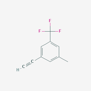 molecular formula C10H7F3 B1409018 1-乙炔基-3-甲基-5-三氟甲基苯 CAS No. 2166730-36-3