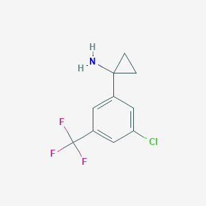 1-[3-Chloro-5-(trifluoromethyl)phenyl]cyclopropanamine