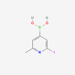 (2-Iodo-6-methylpyridin-4-yl)boronic acid