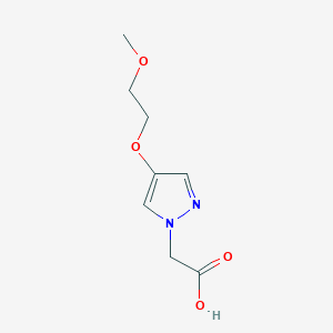 molecular formula C8H12N2O4 B1409023 [4-(2-Methoxyethoxy)-pyrazol-1-yl]-acetic acid CAS No. 1890862-88-0