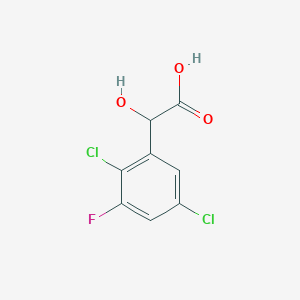molecular formula C8H5Cl2FO3 B1409026 2,5-Dichloro-3-fluoromandelic acid CAS No. 1804514-84-8