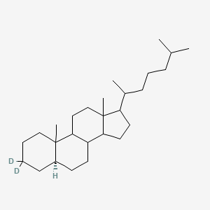 (5R)-3,3-dideuterio-10,13-dimethyl-17-(6-methylheptan-2-yl)-1,2,4,5,6,7,8,9,11,12,14,15,16,17-tetradecahydrocyclopenta[a]phenanthrene