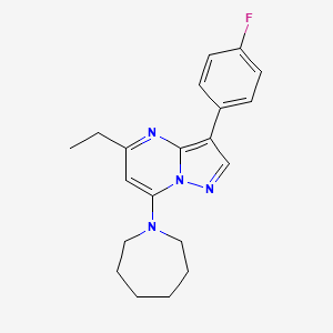 7-(Azepan-1-yl)-5-ethyl-3-(4-fluorophenyl)pyrazolo[1,5-a]pyrimidine